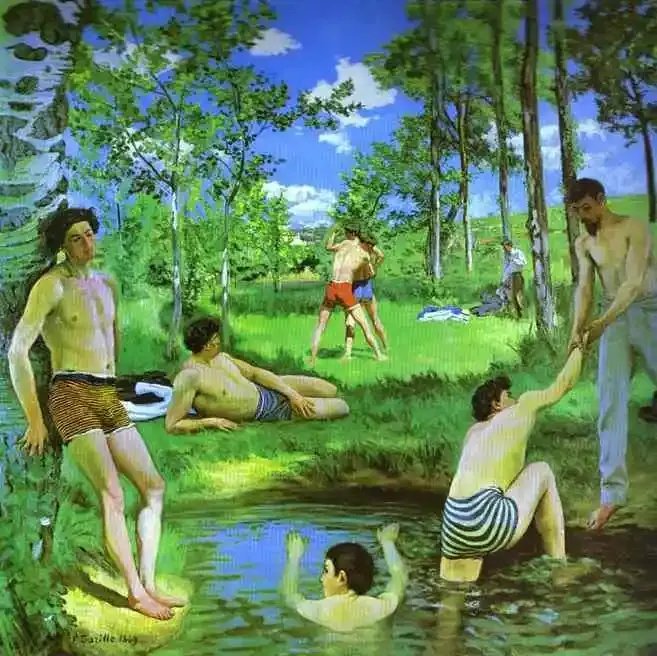 法国画家 Frederic Bazille 油画作品欣赏遇见艺术遇见美好绘画
