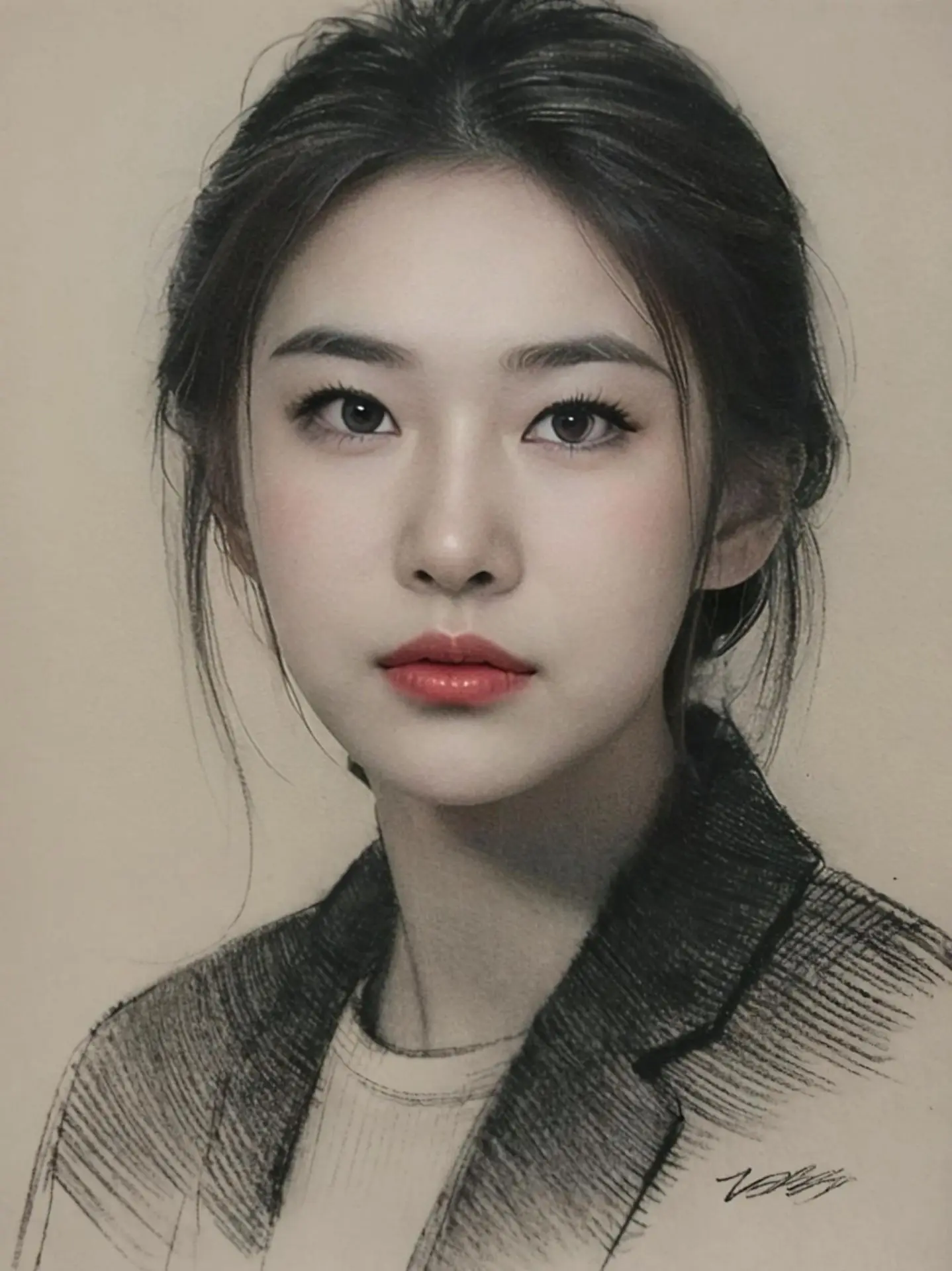 AI素描风人像 随变ai随便玩