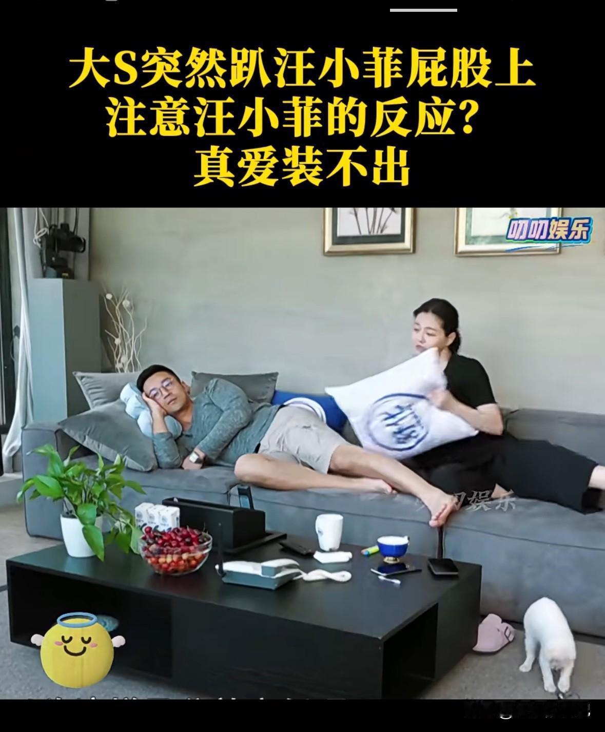 大s真是太会撒娇了，尽管她比汪小菲大六岁，但是丝毫感觉不出来她比汪小菲大，绝对是