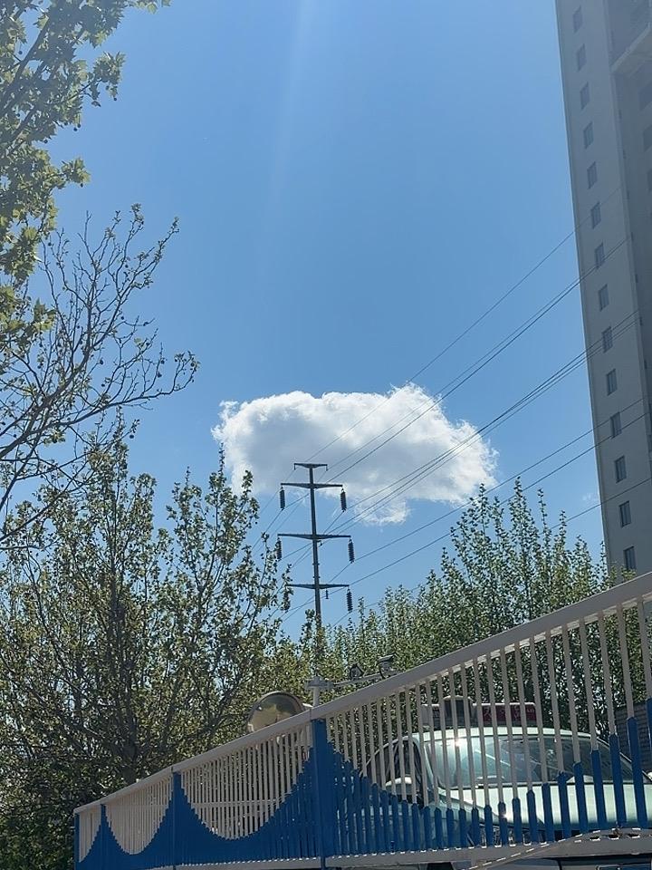 天天飘来一朵云，
可否见到故乡人。
请你替我问个好，
一切好运会降临。