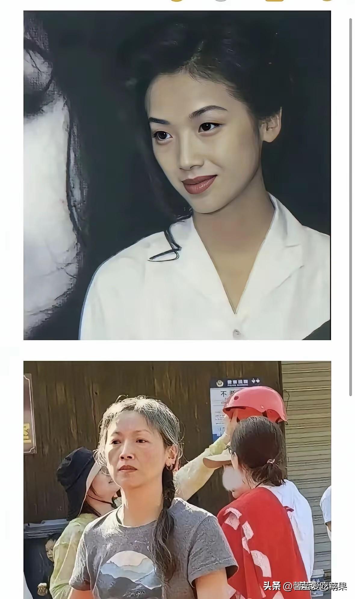 不得不说，没有对比就没有伤害！女神也变大妈了！