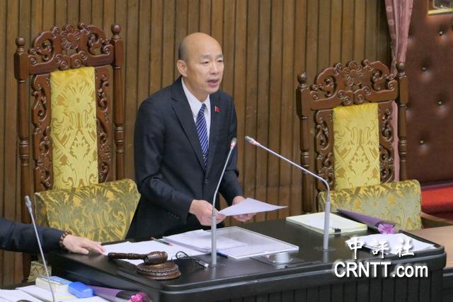 韩国瑜想当王金平，但赖清德不是陈水扁
中国国民党籍“立法院长”韩国瑜18日晚间在