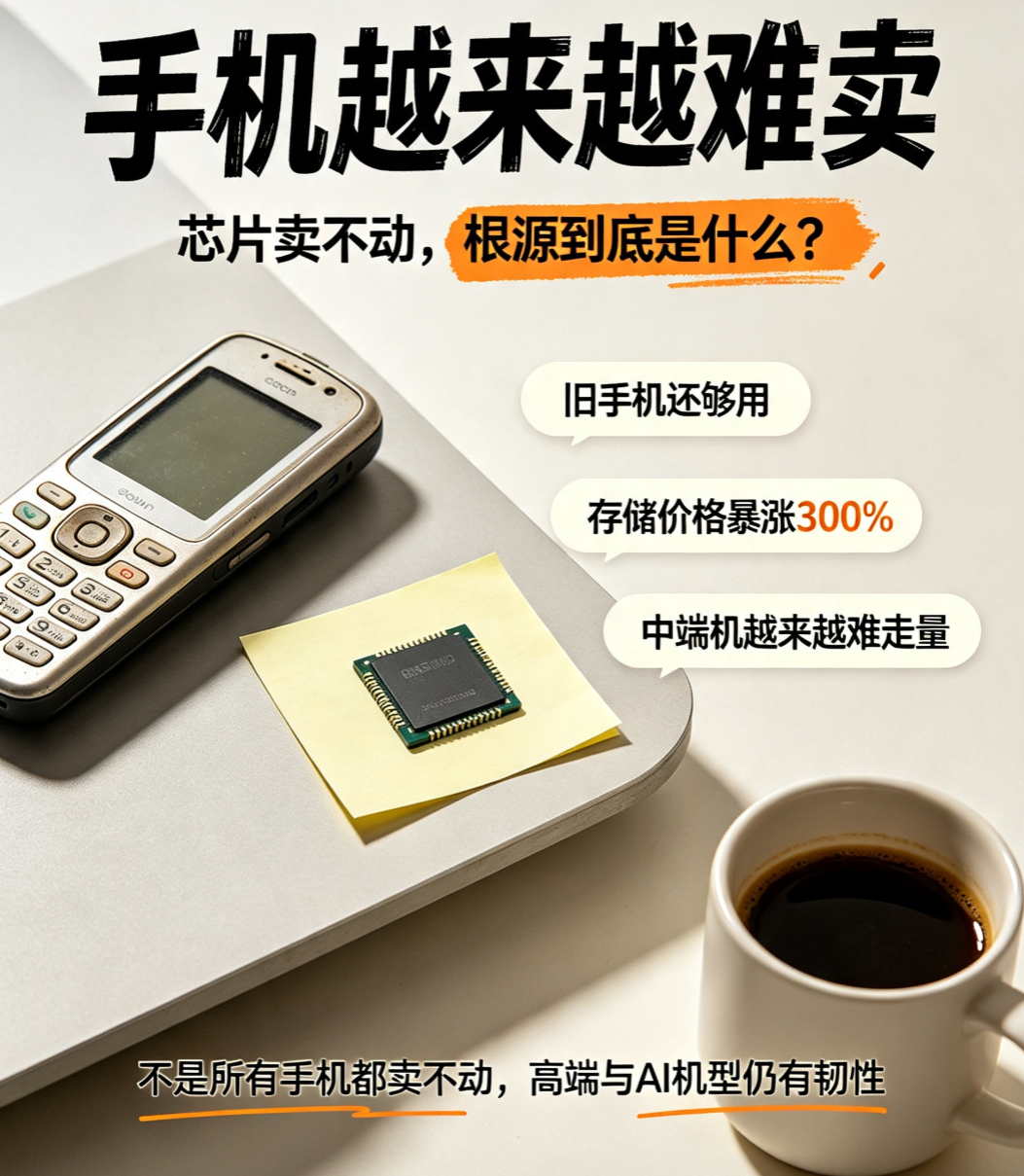 手机不好卖 芯片出货量暴跌 很多人疑惑：为啥现在大家都不想换手机？第一，你的旧手