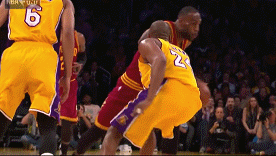 詹姆斯与科比最后一次对决[赞]