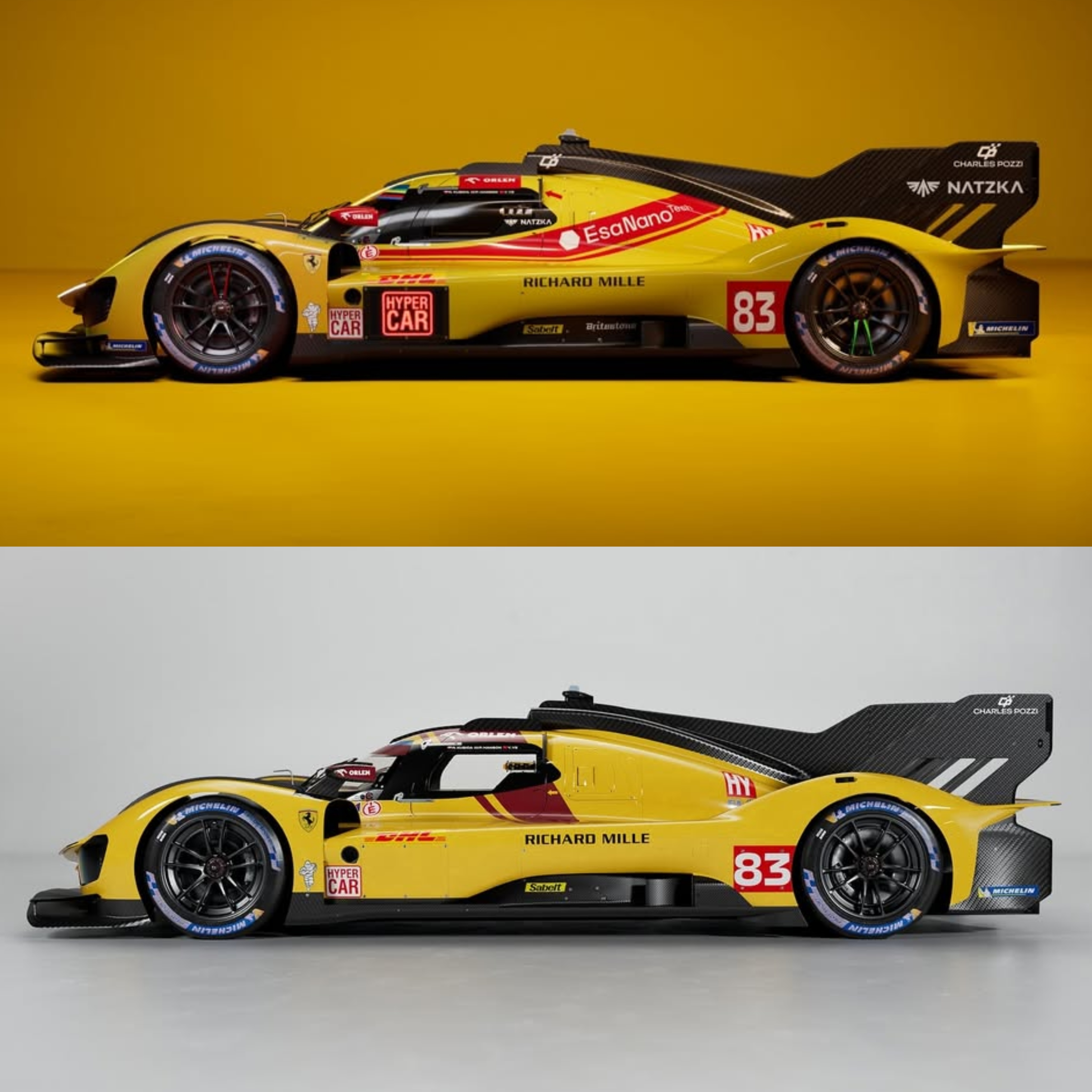 一天一张文艺照 对比去年的涂装，车头的红色条纹很醒目～法拉利499PWEC