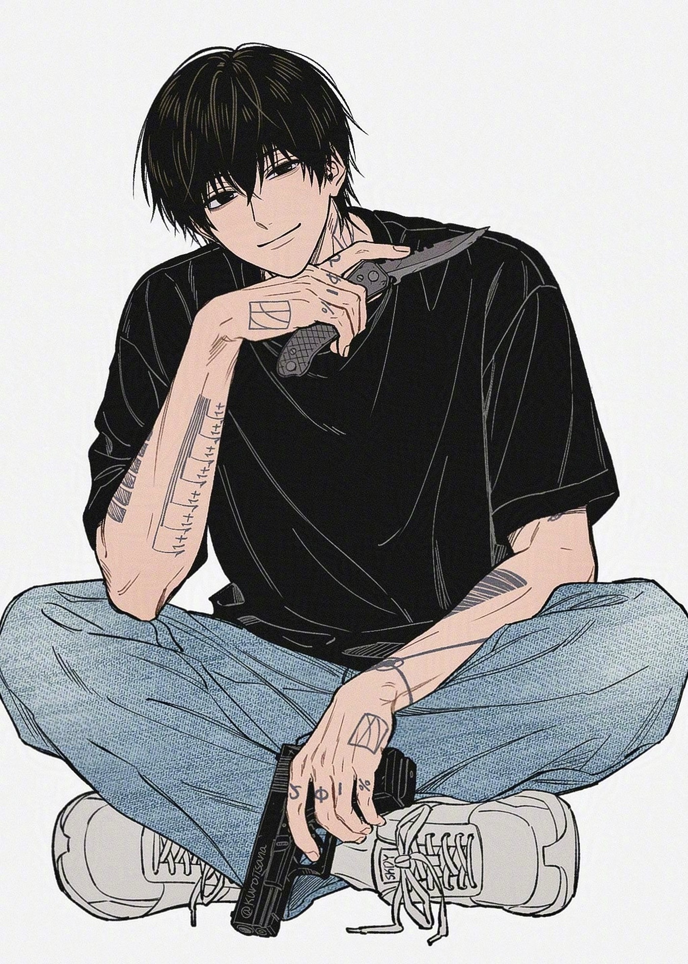 坂本days 🐋老师画的南云与市真的帅晕了