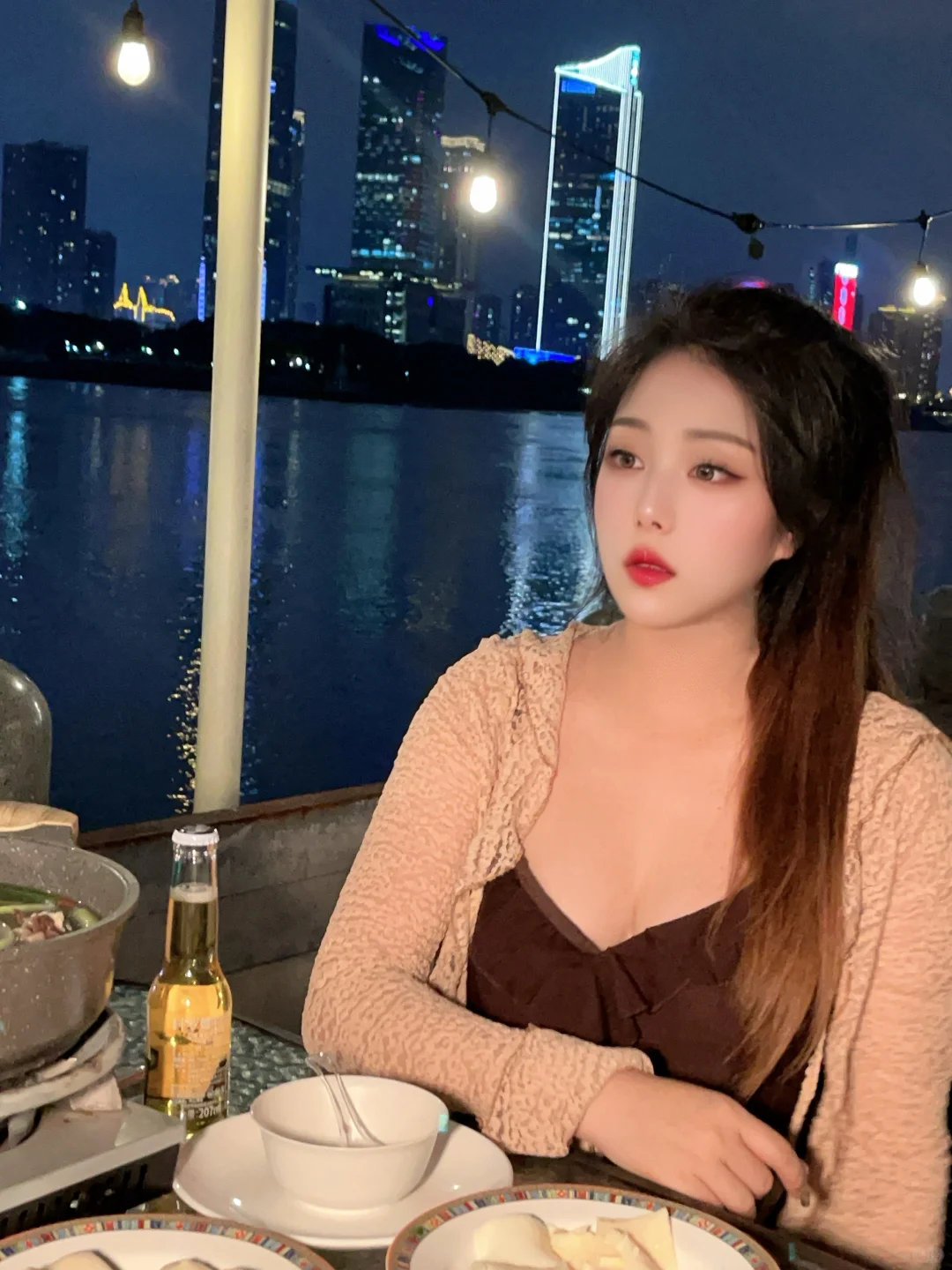 哇塞 虎纠湾的夜景也太美了
