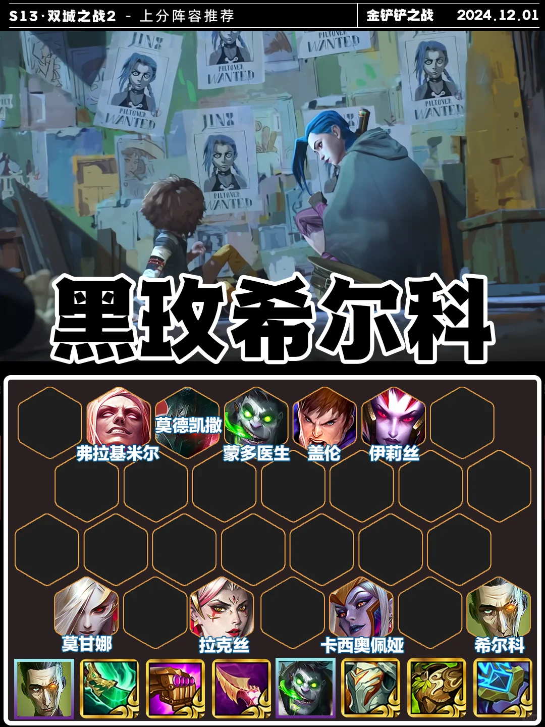 姐妹们！玫瑰希尔科！S13版本答案！