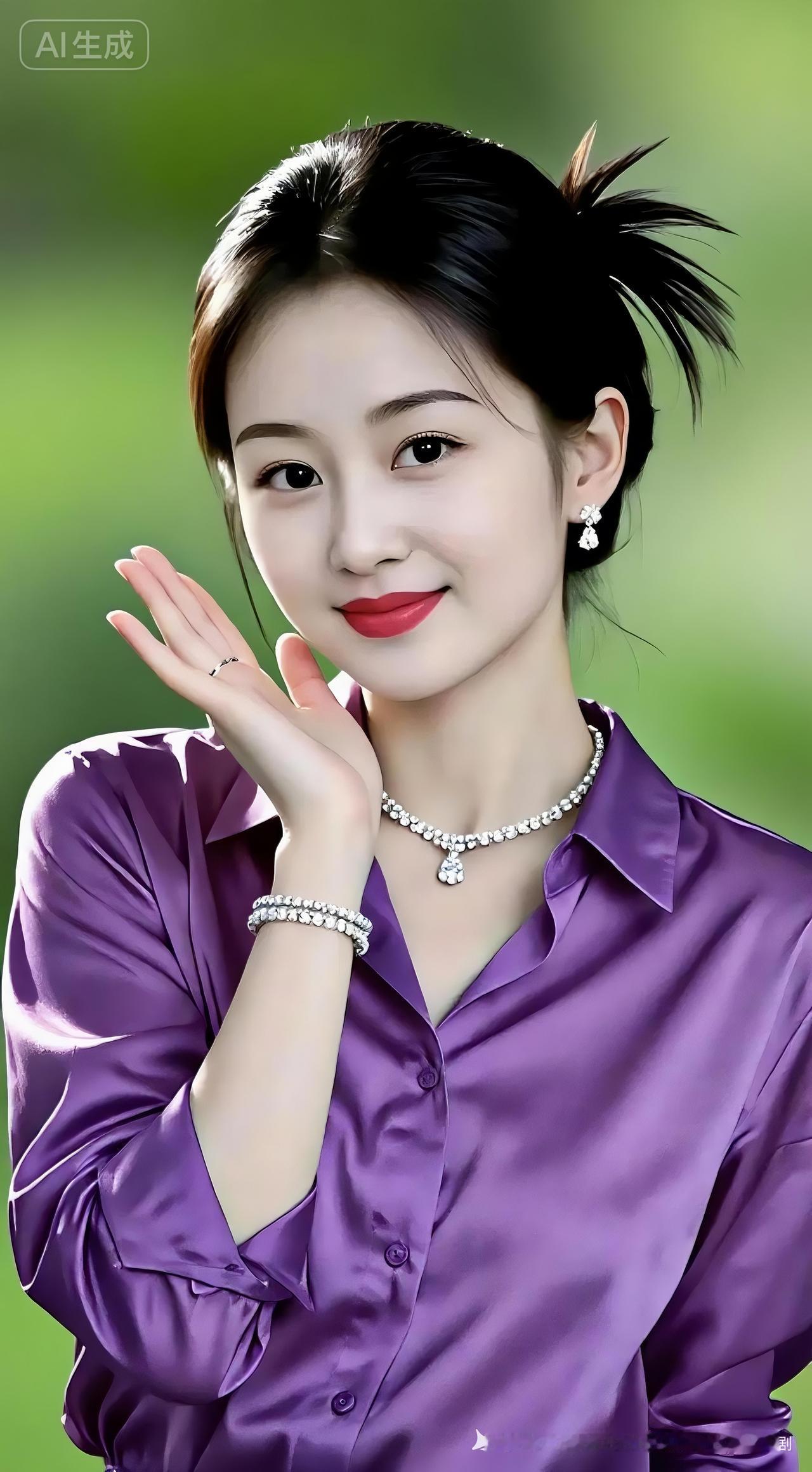 优雅紫调，珍珠闪耀，元气少女，清新自然！