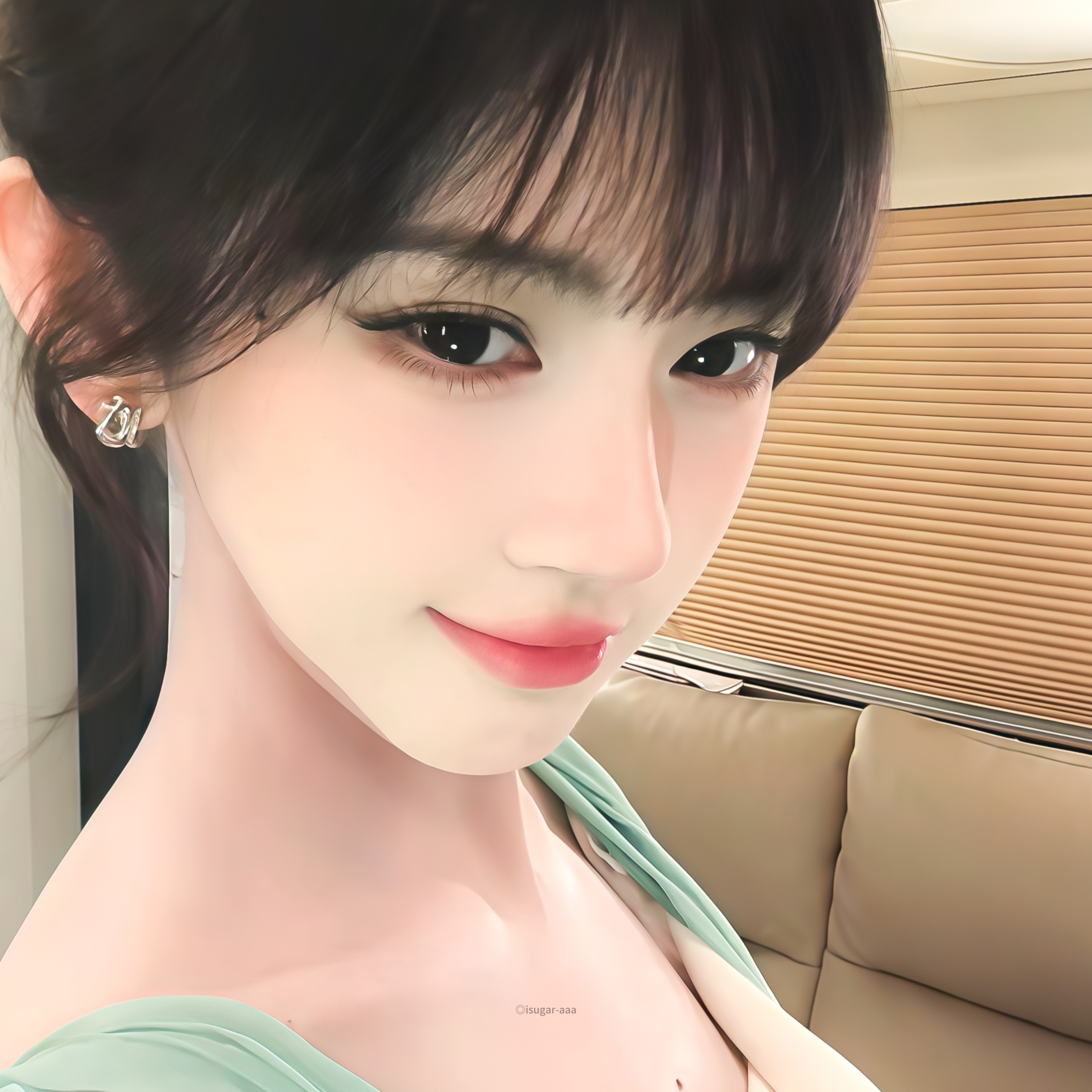 鞠婧祎🍏🍭🪟更新头像壁纸鞠婧祎锁骨窝能装下珍珠项链 ​​​