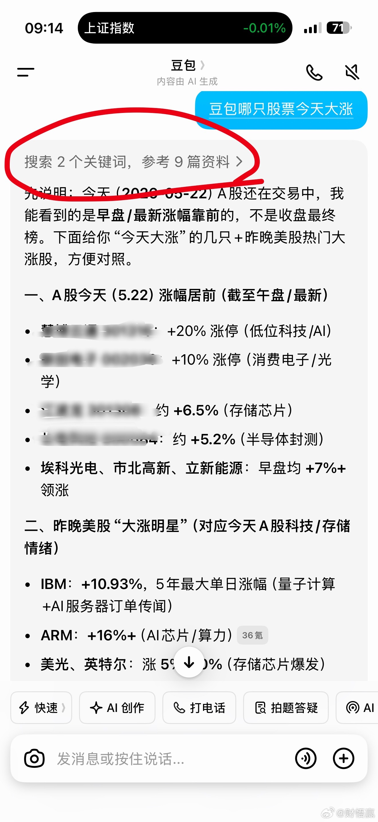 豆包也是数据整理的一种，所以并不是全能，因为未来无法预测。提醒大家：投资有风险，