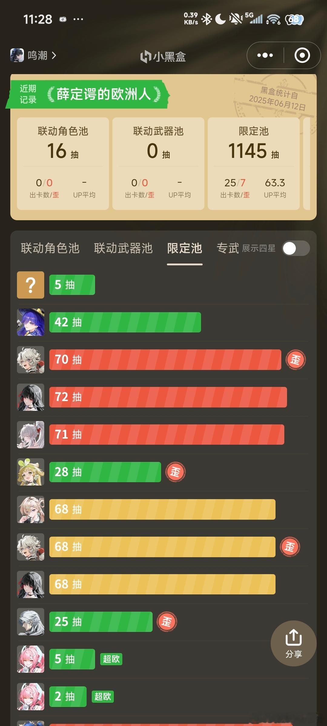 终于不用吃满保底了🦭🦭🦭 