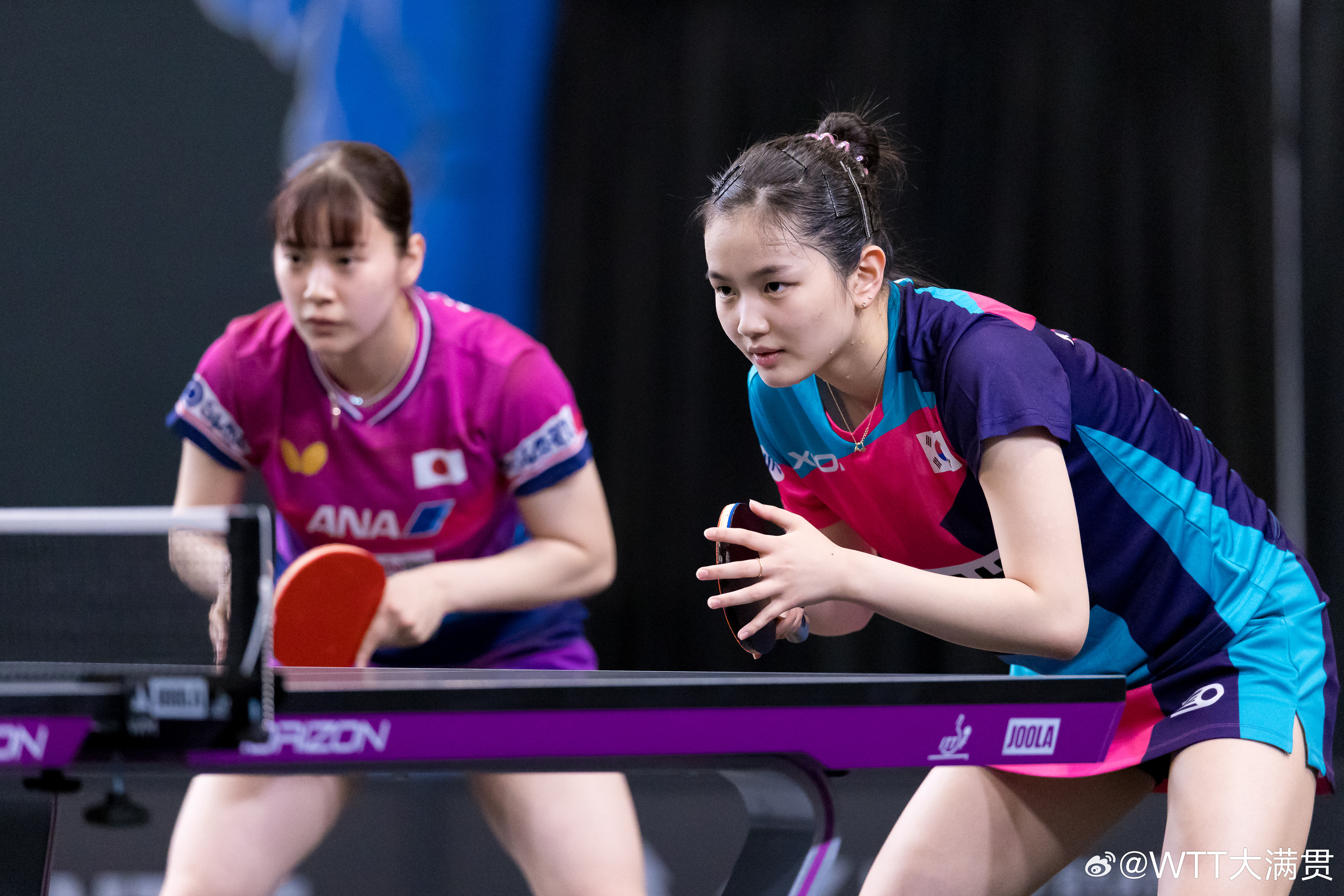 WTT美国大满贯2026 女双1/8决赛长崎美柚(JPN)/金娜英(KOR)3-