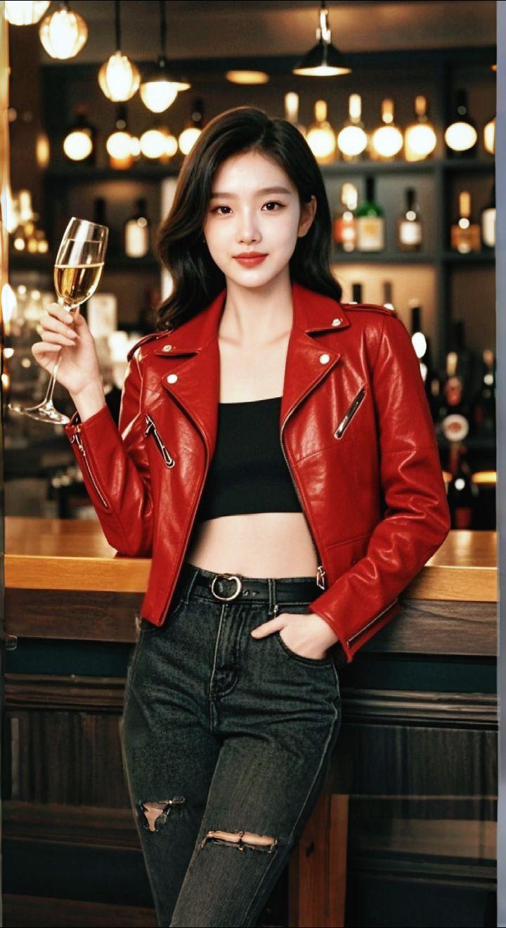 AI扩图 AI红装夜酌