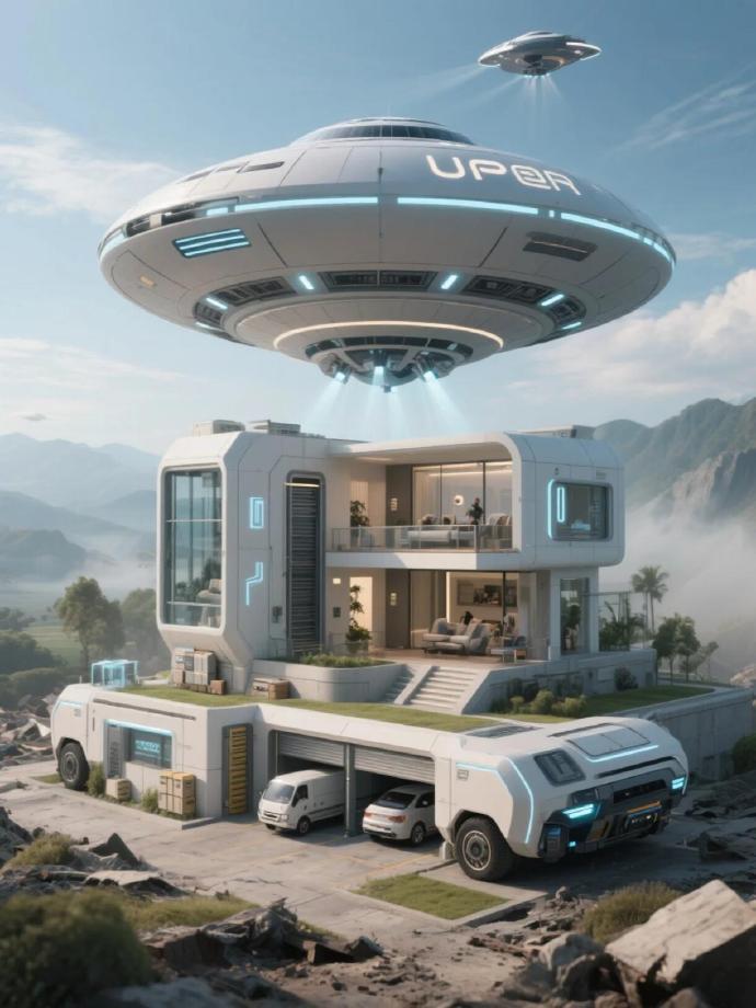 咱要是没点文化，估计未来连住房都 “开” 不起来咯！UFO，那可是未来世界的住房