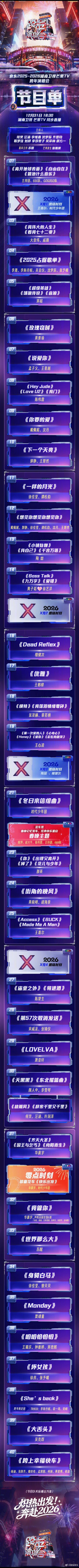 跨年晚会节目单期盼！ 