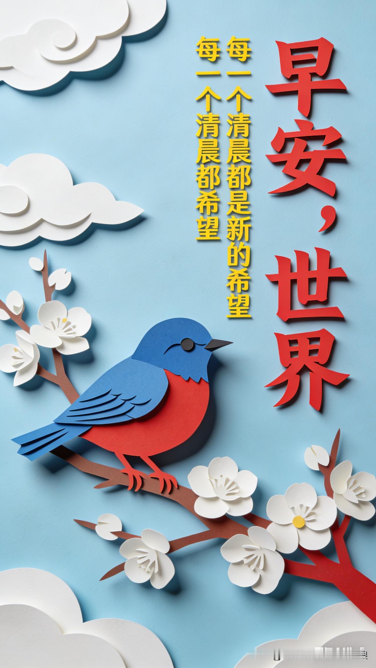 新的一天，允许自己慢慢发光！像云朵般松弛，像向日葵般向阳，愿事事顺心，处处是小确