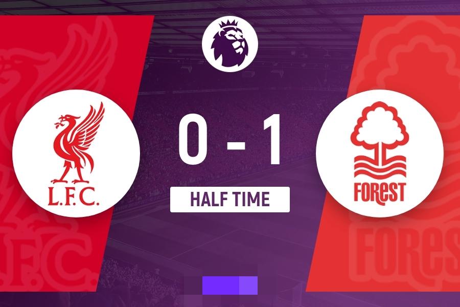 英超-半场-利物浦暂0-1森林 穆里略破门引争议热苏斯进球被吹手球无效
11月2