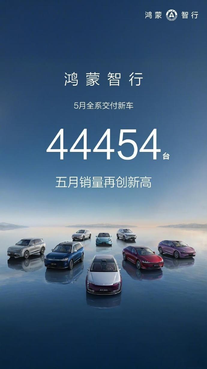 鸿蒙智行5月销量再创新高 销量看起来不算特别惊艳，但架不住人家车辆单价高呀。就这