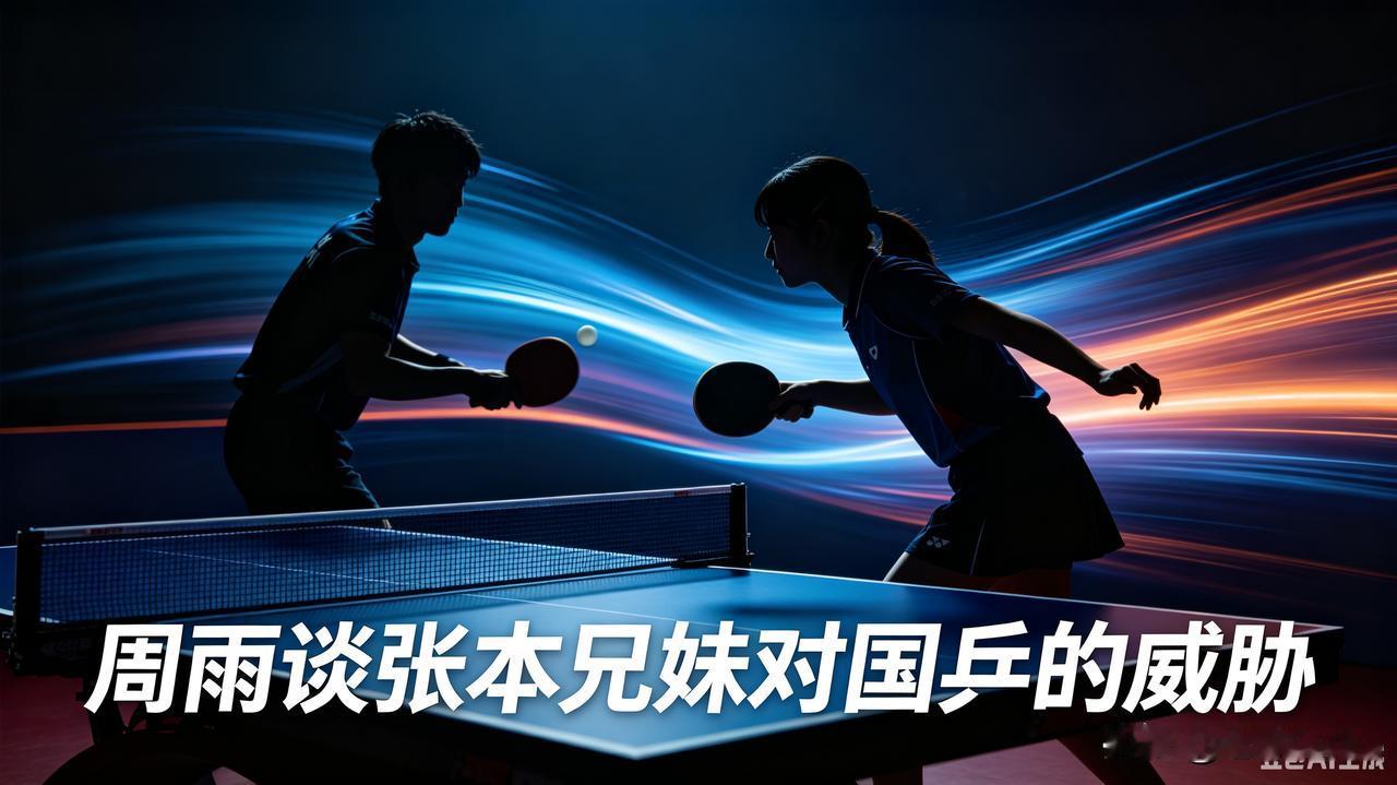 前国乒选手周雨在《乒乓观察室》节目点评张本兄妹。他直言，张本智和、张本美和的竞技