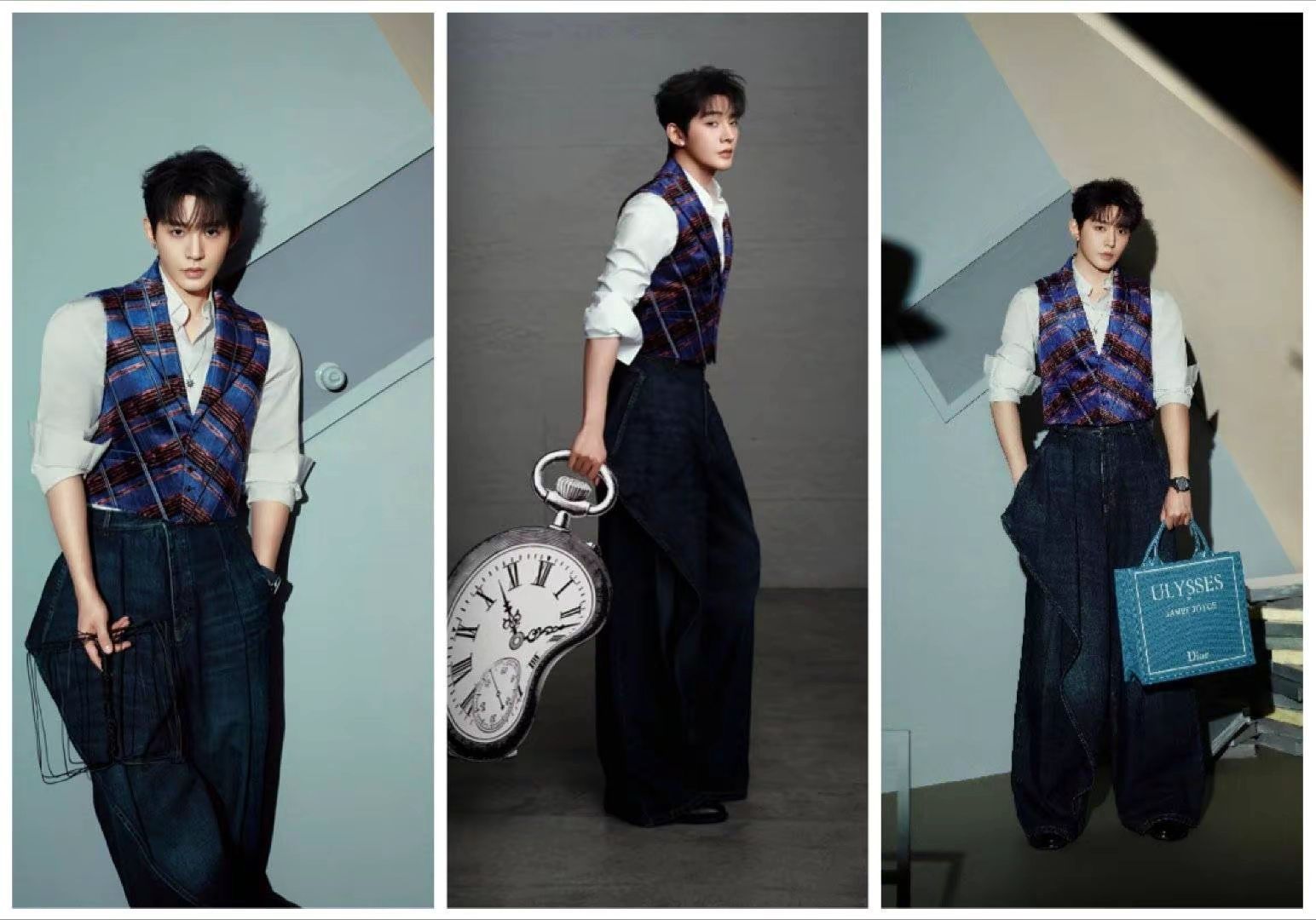 邓为的潮男反差感！帅气三折叠，怎么叠都很帅