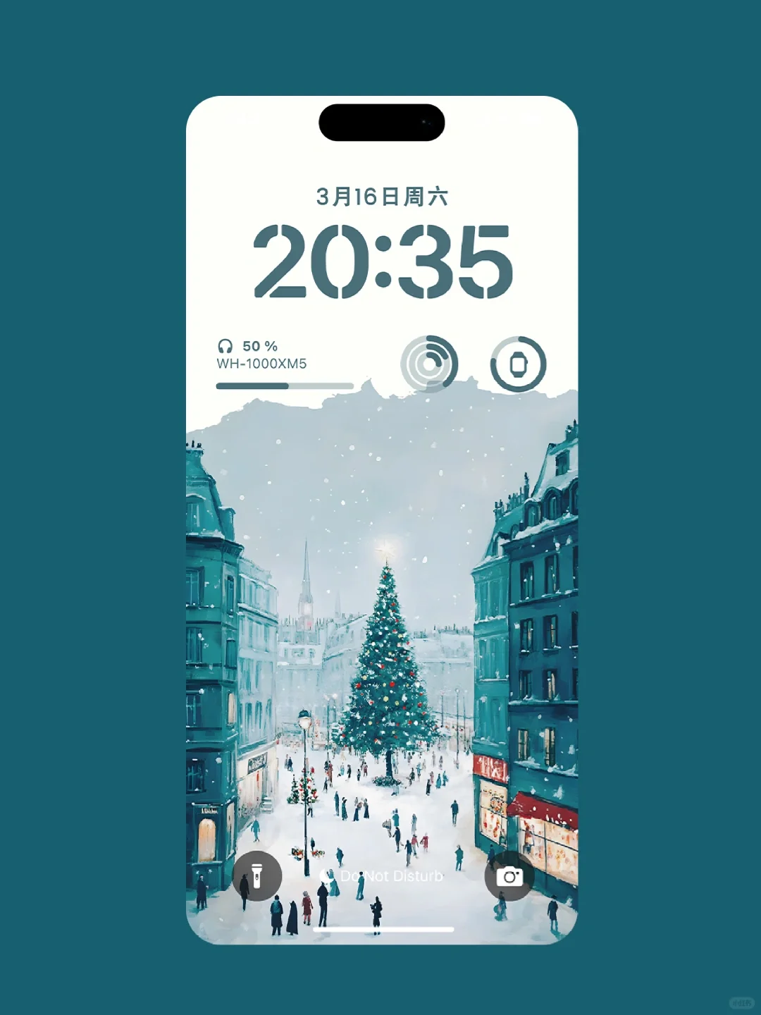 小镇圣诞雪夜｜228｜ins风壁纸