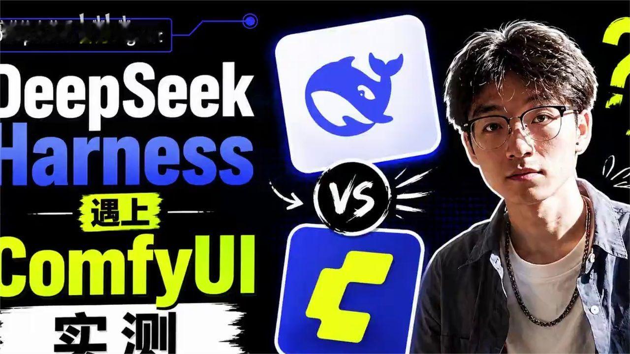 DeepSeek Harness + ComfyUI：Agent开始自己跑AI工作流了！