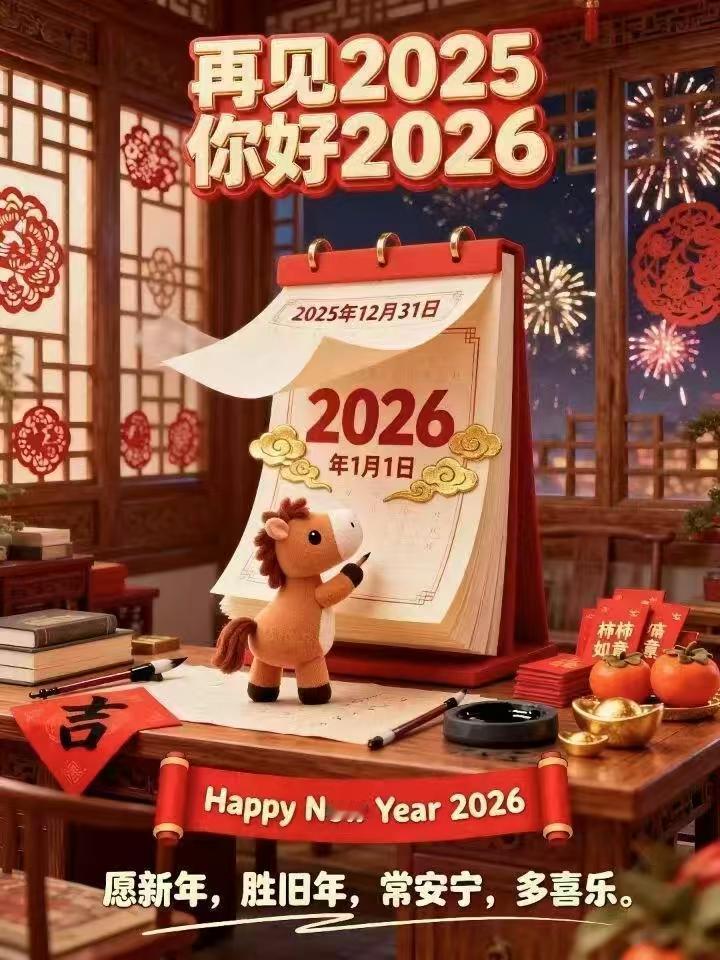 艰难的2025年总算是走过去了，2026年一片光明。攻守易型，十五五开局就是王炸
