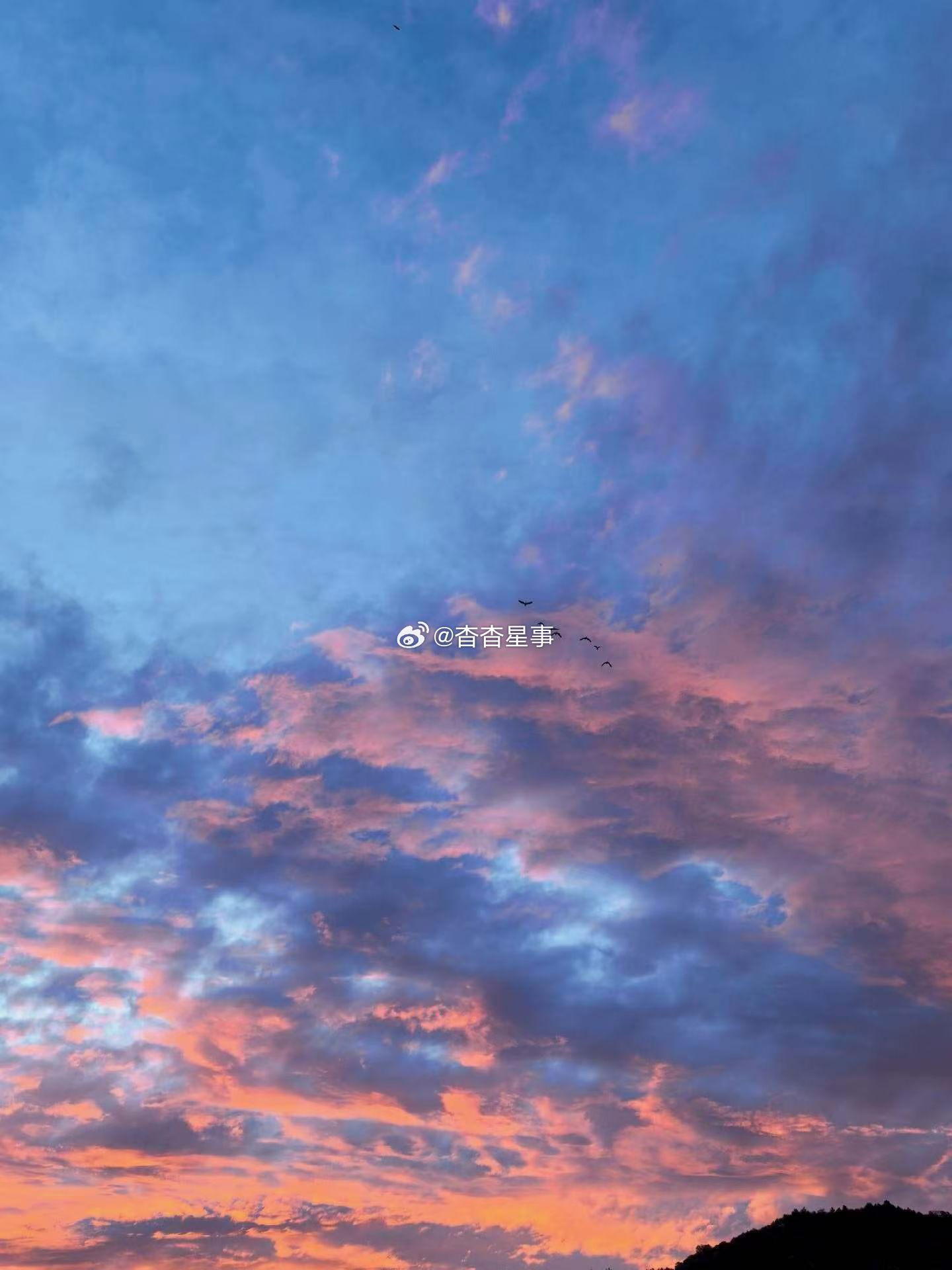 分享今天的晚霞，晚安 