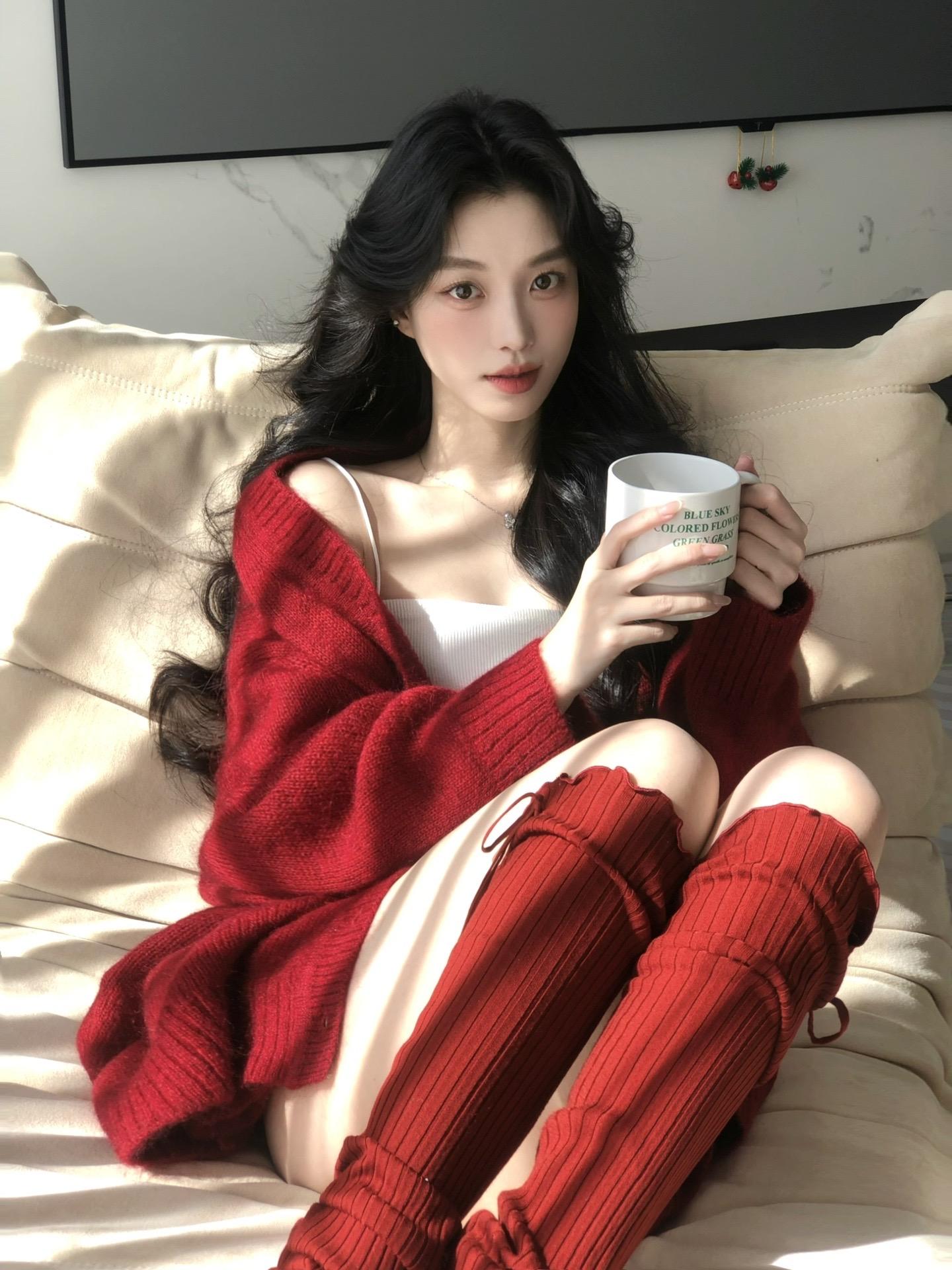 妈妈说新年穿红色 一年都快乐