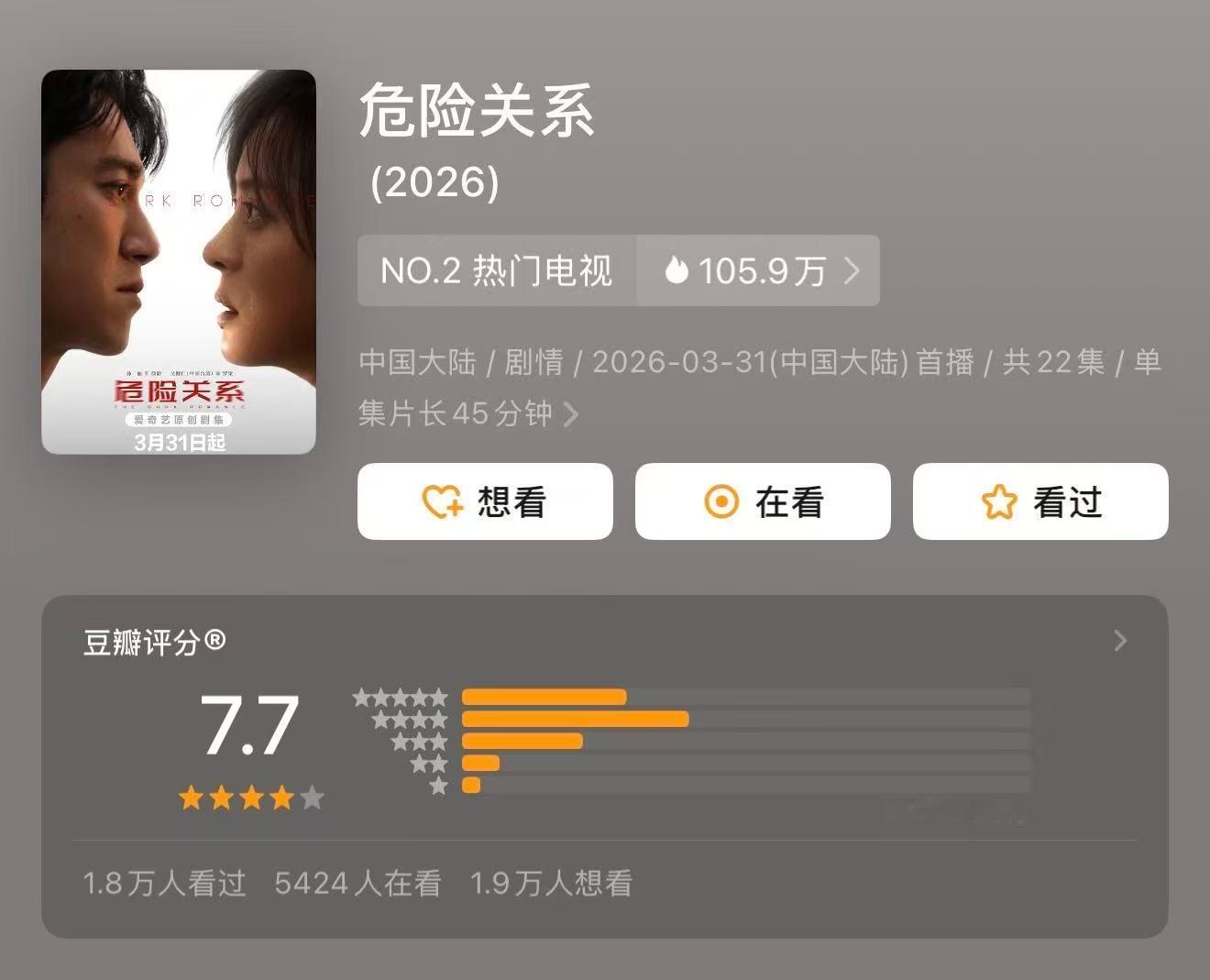 豆瓣对娘娘很严苛这个评分真的偏低了，如果是网飞或者韩剧，起码上8了，豆瓣对娘娘还