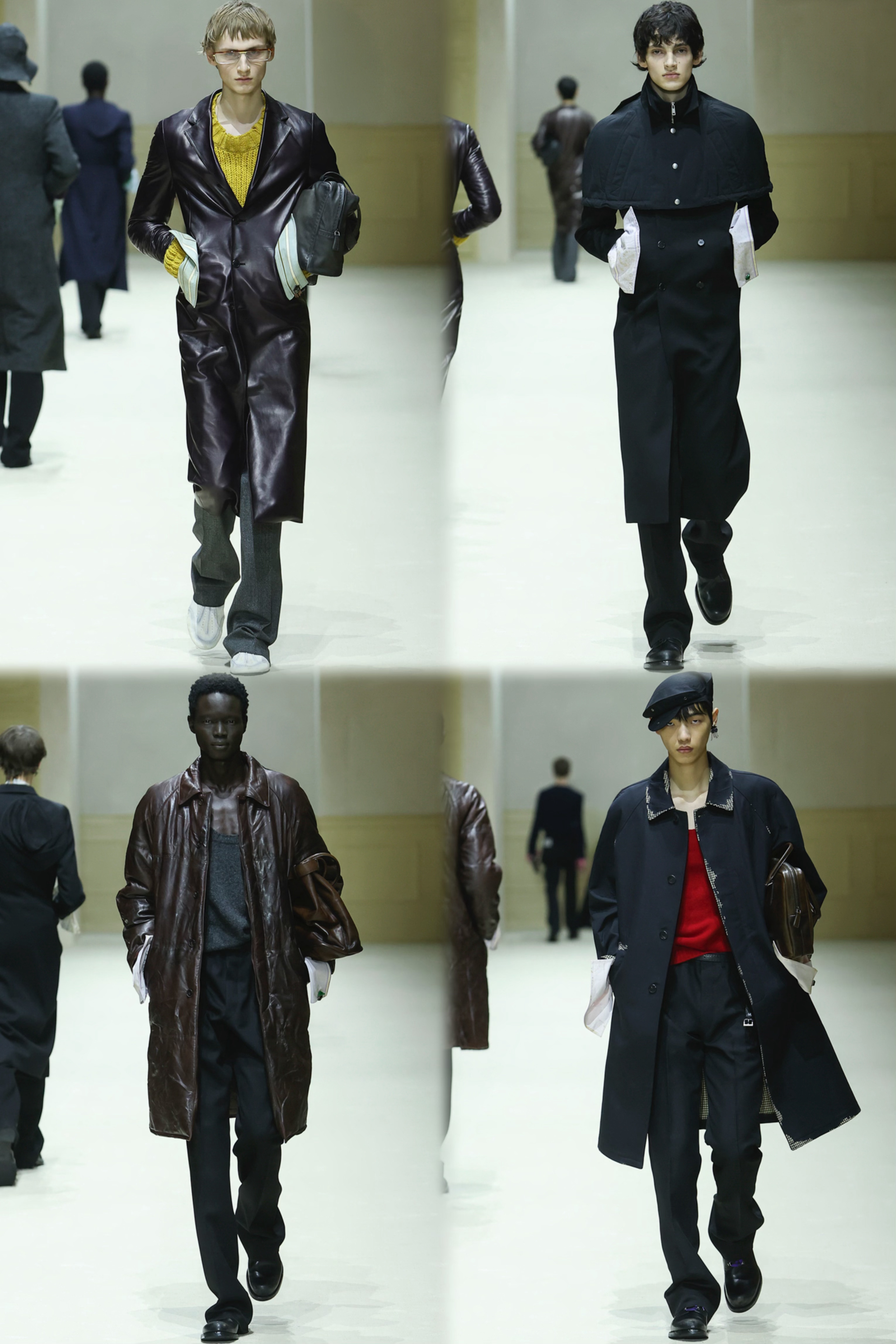 PRADA Fall 2026 Menswear关注内在的人体形态、姿态与态度，