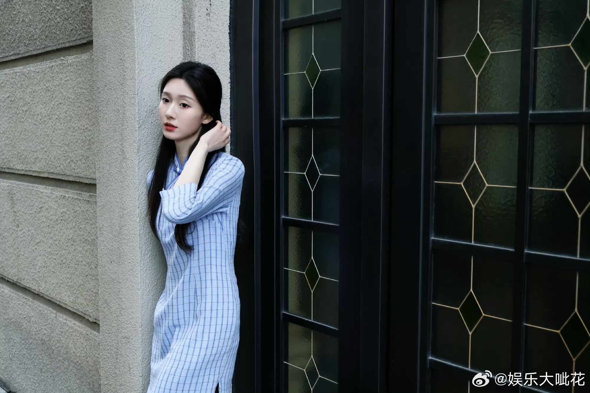 王子璇民国旗袍王子璇努力向上生长 王子璇穿民国女学生旗袍 好气质的美 