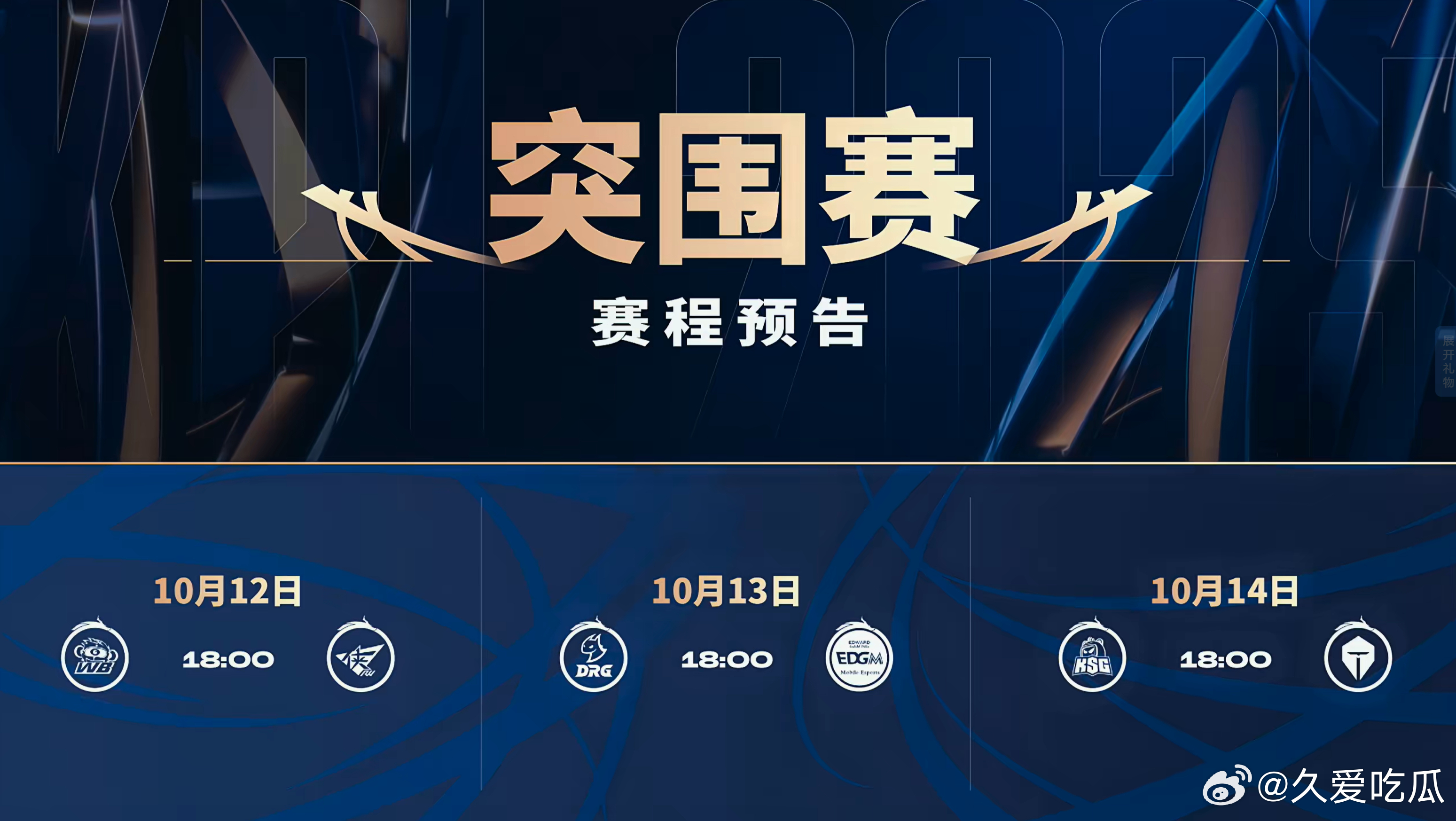 突围赛赛程 ​​​