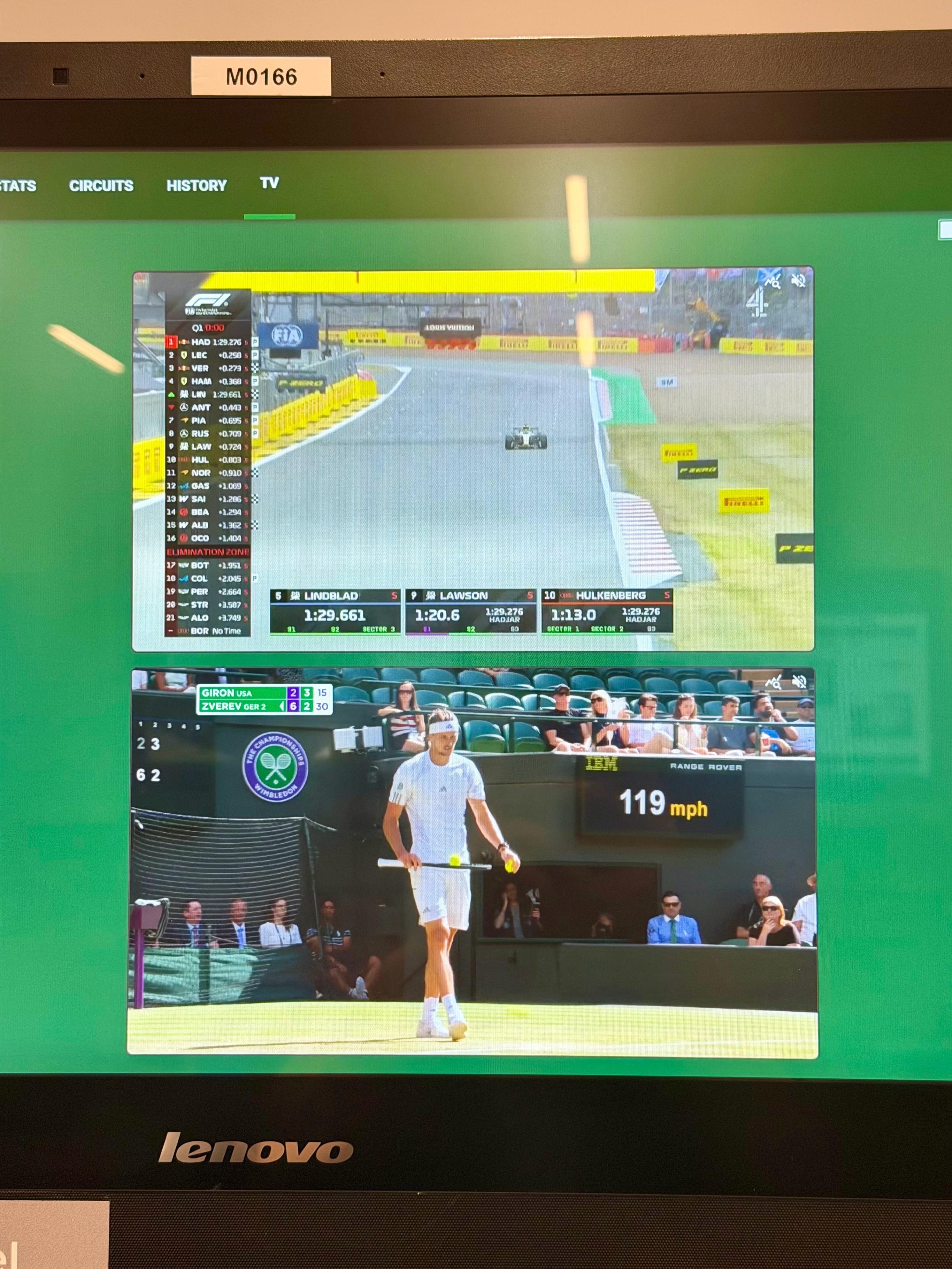 温网2026 温网的媒体中心也有电视频道可以看F1，不能去银石那就在全英俱乐部远