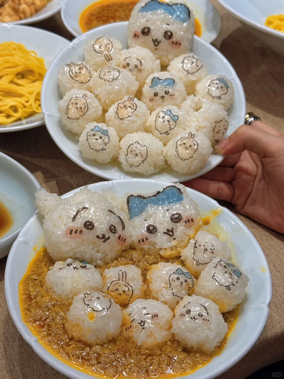 天津也有了！Chiikawa饭团配蟹黄！！