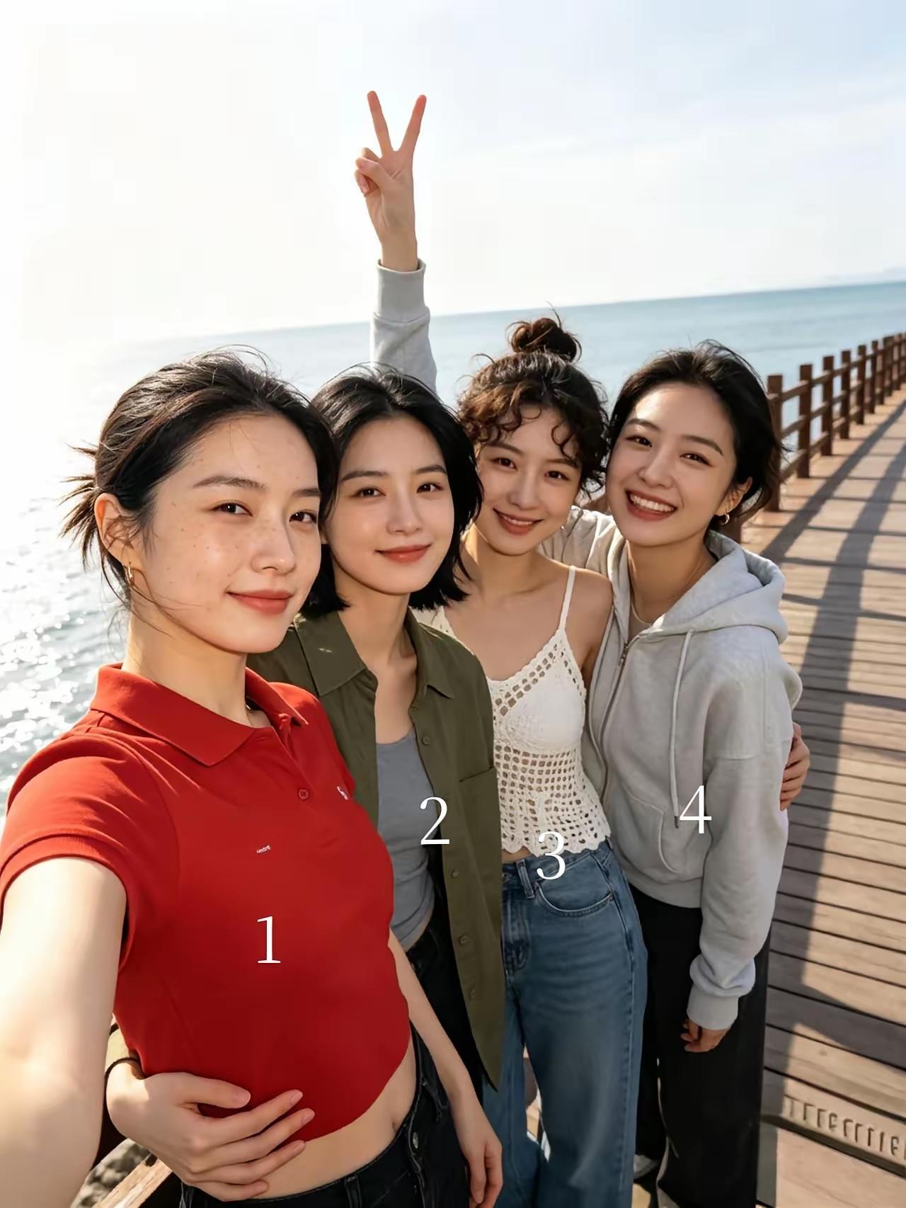 老实说，如果娶老婆，90%都会选2号，2号目光柔和，脸容和善，人美如画是多数男人