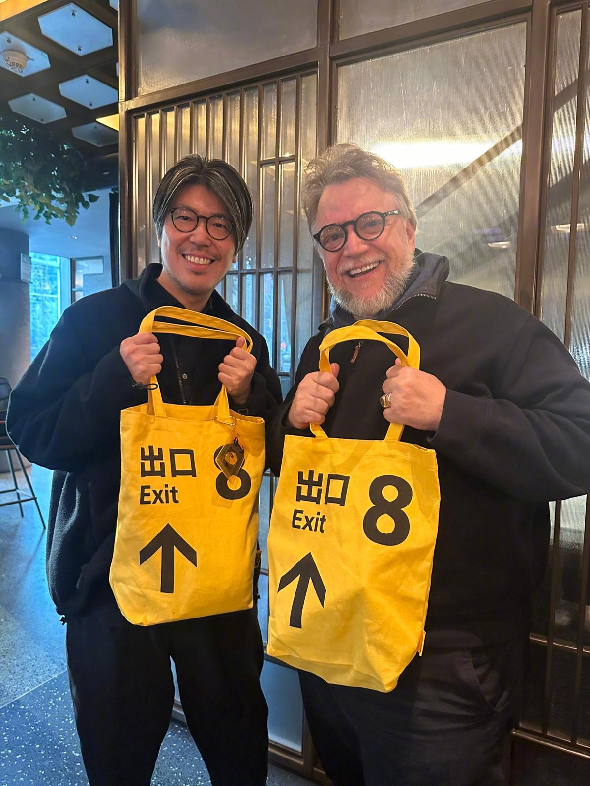 “陀螺”吉尔莫·德尔·托罗和《8号出口》导演川村元气（也是新海诚近年合作较多的制