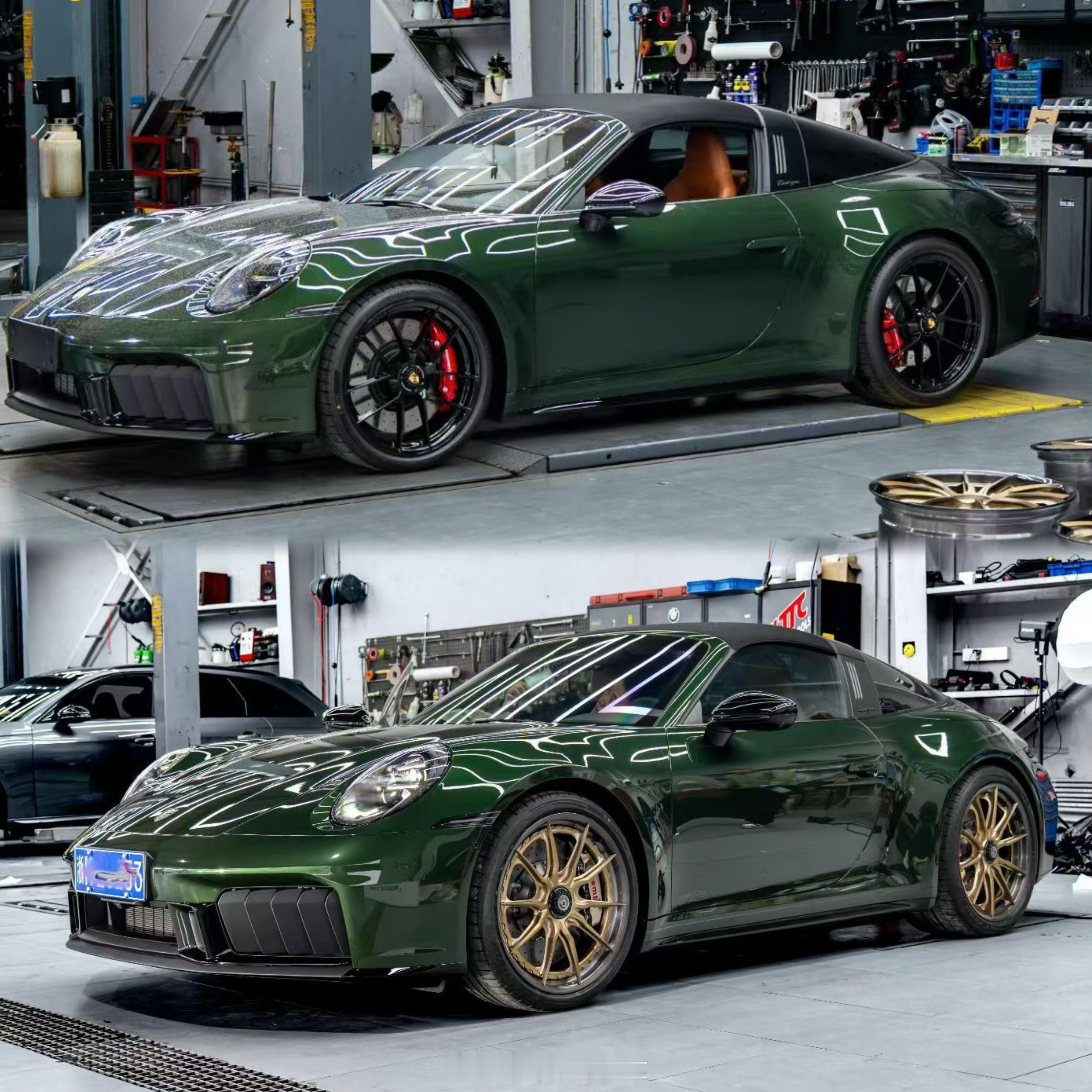 保时捷992.2 Targa GTS改装案例BREMBO GTR搭配碳盘+HRE