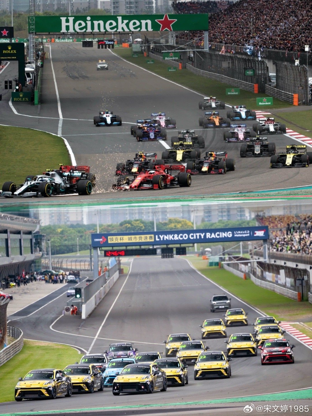 我们领克也是有过“F1同款”机位的好吧这周末F1中国大奖赛，上海！我偶像潘冲啊！