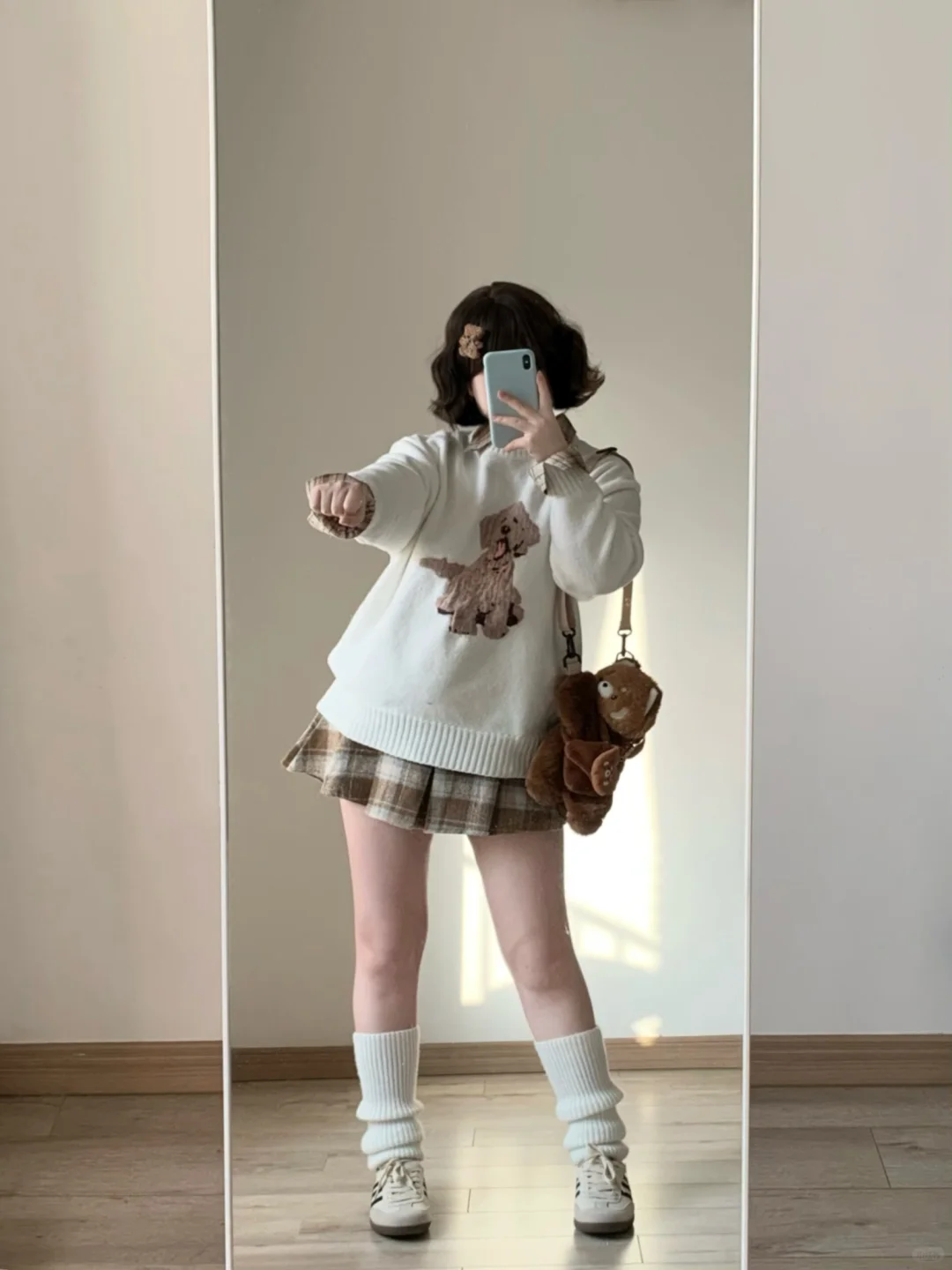 160 120｜微胖甜妹秋冬复古棕色系🍂好可爱