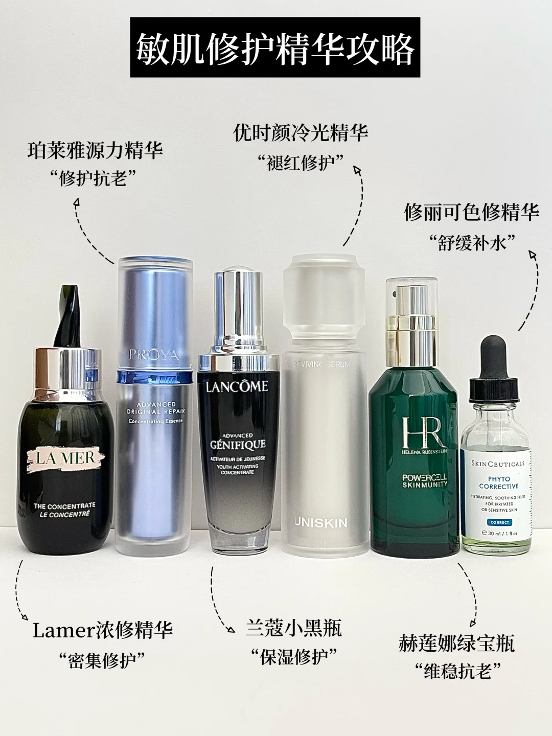 敏皮惊为天人的修护精华们！泛红烂脸再见！