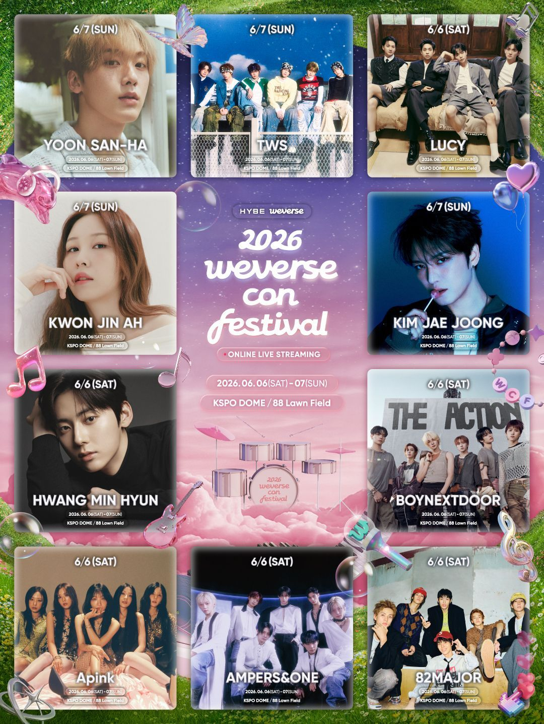 2026 Weverse Con Festival公开第二轮出演阵容 海外新鲜事