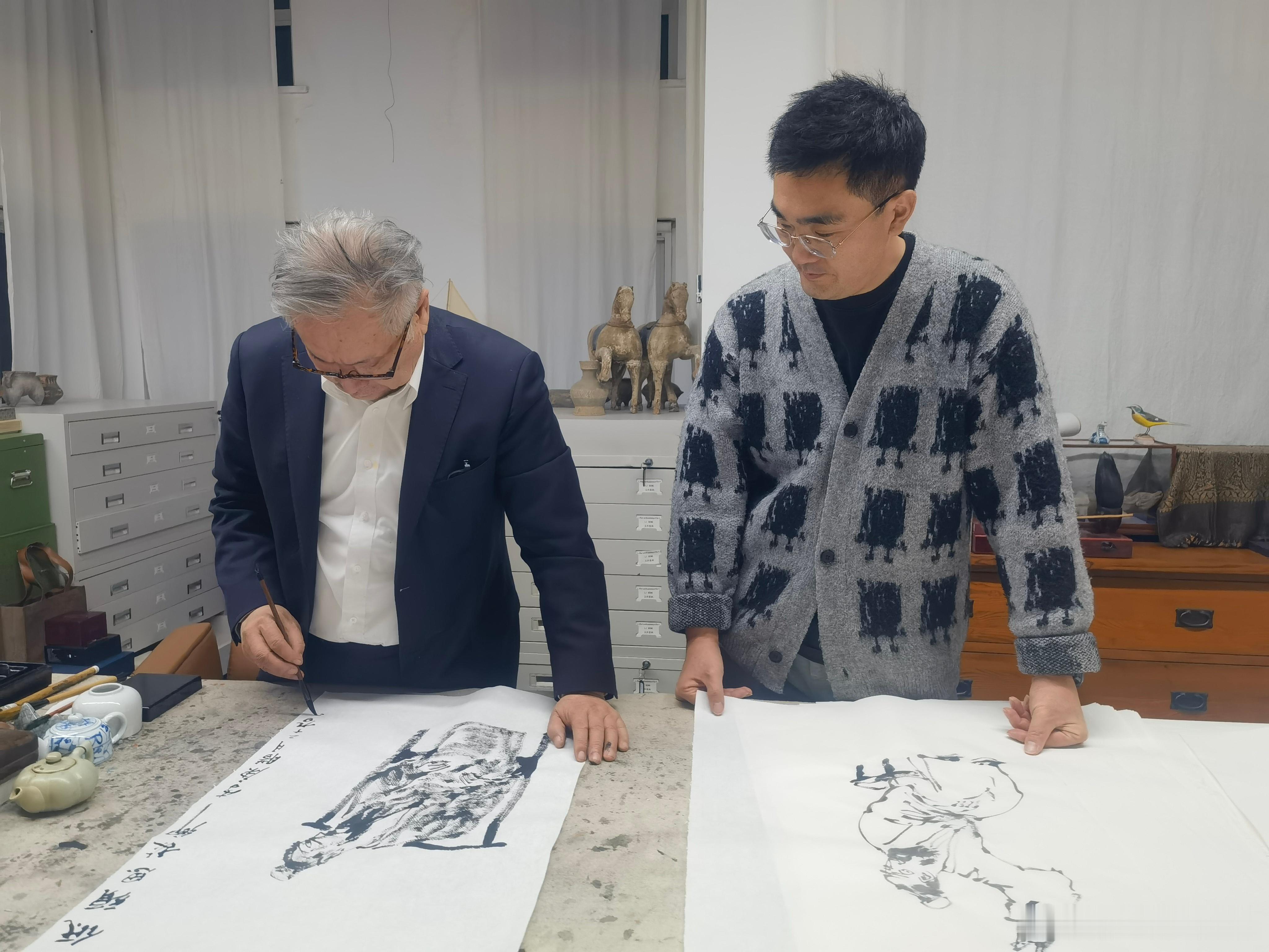 蹭饭，蹭画。 篆刻[超话]  