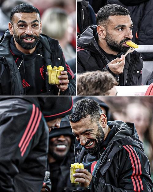 英联杯利物浦0-3水晶宫，萨拉赫被拍到在场下吃菠萝利物浦vs水晶宫利物浦0比3水