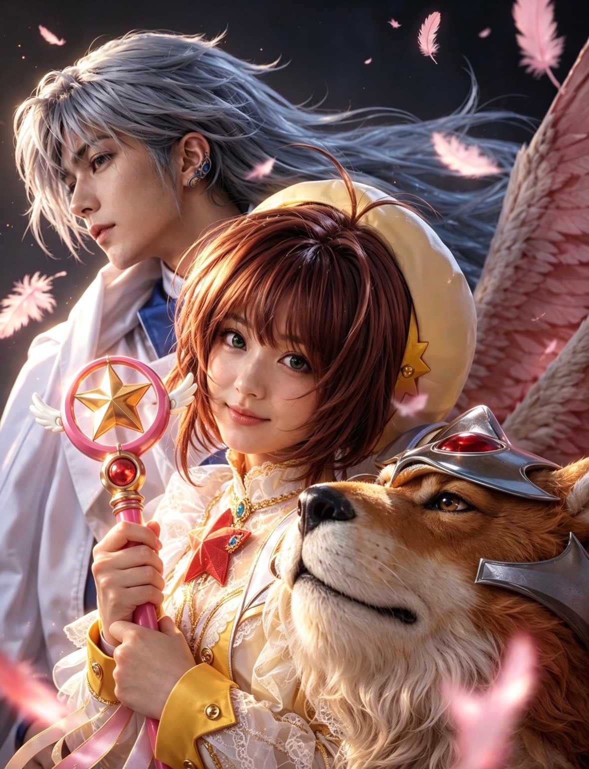初代萌神百变小樱之雪兔月神卡牌壁纸系列动漫点评团魔卡少女樱