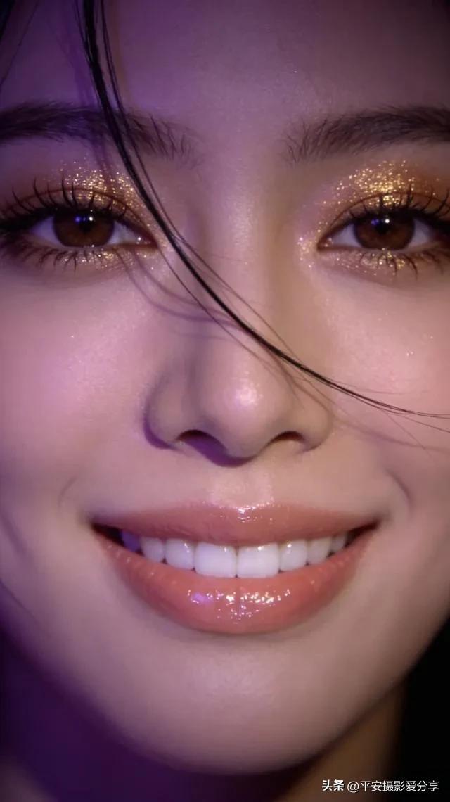 超近景 彩妆分享素颜美美妆 日常好气色彩妆 彩妆人像  清透妆容照 日常美妆容 