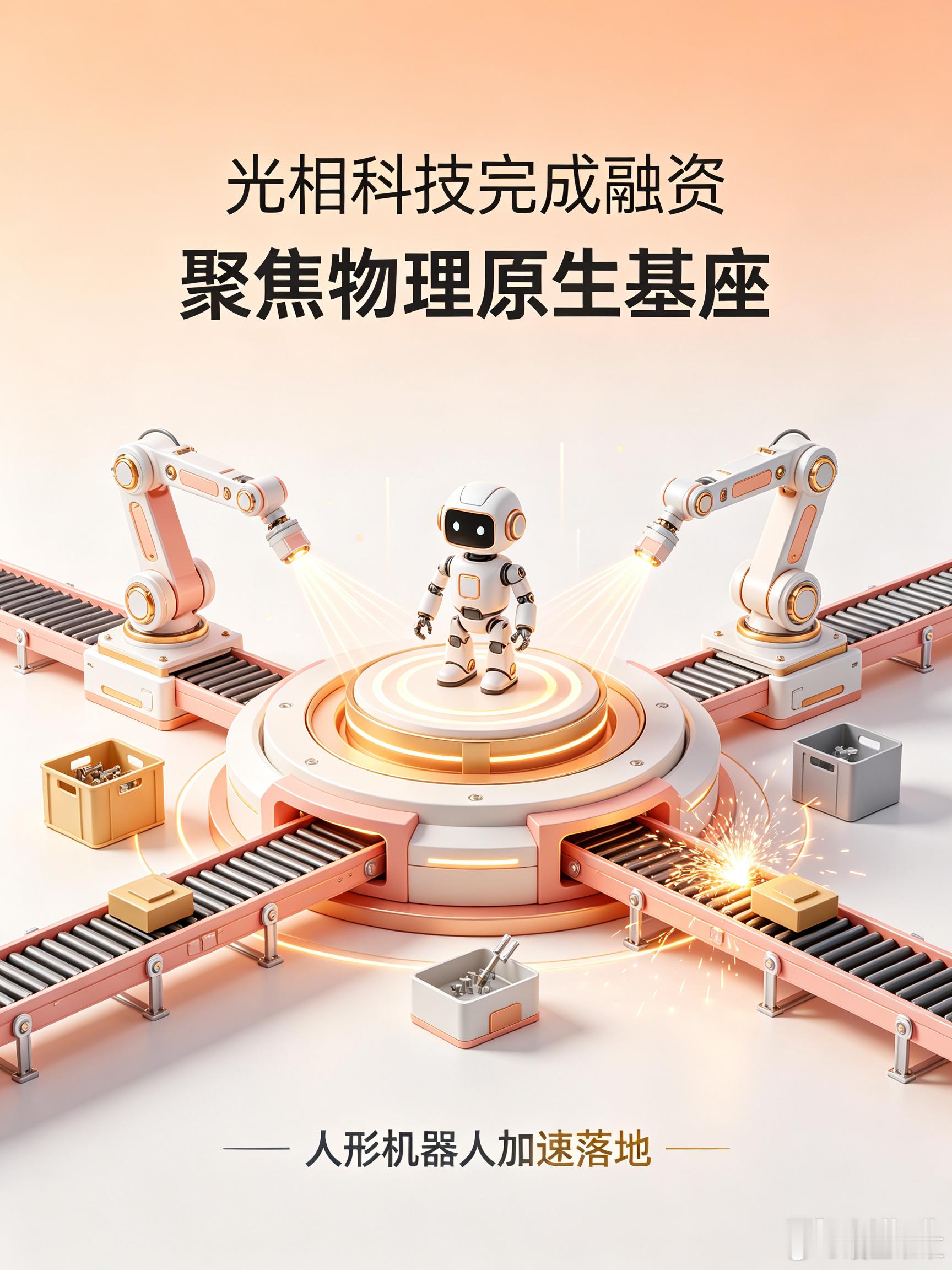 光相科技今天官宣拿到数亿元天使轮融资，资金全部投入物理基座大模型和人形机器人量产