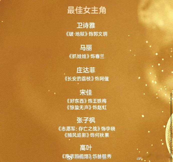 宋佳凭借双角色提名百花奖影后宋佳凭借双角色提名百花奖影后，真的是电视电影双开花，