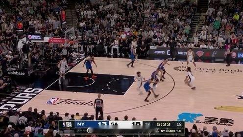 尼克斯拒绝逆转2-0马刺！文班致命失误&失绝杀 唐斯21+136月6日讯 NBA